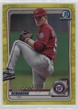 2020 Bowman Chrome Prospects Yellow Refractor 57/75 Mason Denaburg #BCP-24 09br