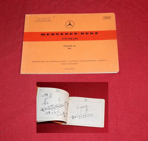 Ersatzteilliste Mercedes Benz Diesel Motor OM 346