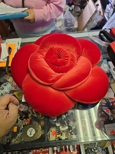 Threshold Decorative Pillow Rose Red  13  x 13in
