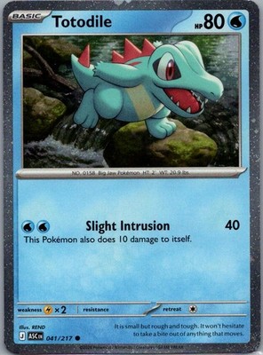 Totodile (Cosmos Holo) Common Holofoil Miscellaneous Cards & Products 041/217