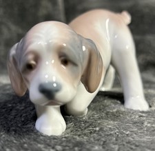 VTG 95 Lladro Porcelain #06212 Little Hunter Sniffing Hound Dog Figurine *No Box