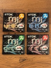 Set of 4 TDK MJ Music Jack 74min Recordable MiniDisc Series 2. New Sealed