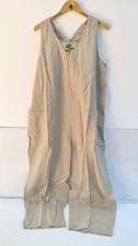 Gudrun Sjoden Gardener Dungarees Jumpsuit Overalls Beige, Size X Large rrp £129.