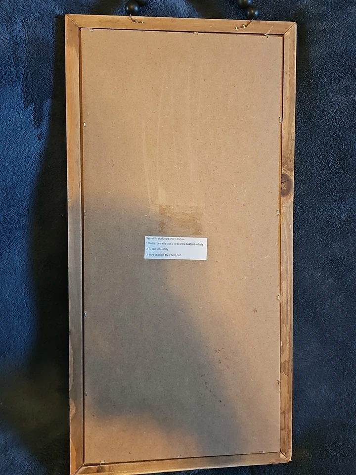 二手质朴木框每周菜单黑板 – 7 天计划壁挂 — 第 3/4 张图片