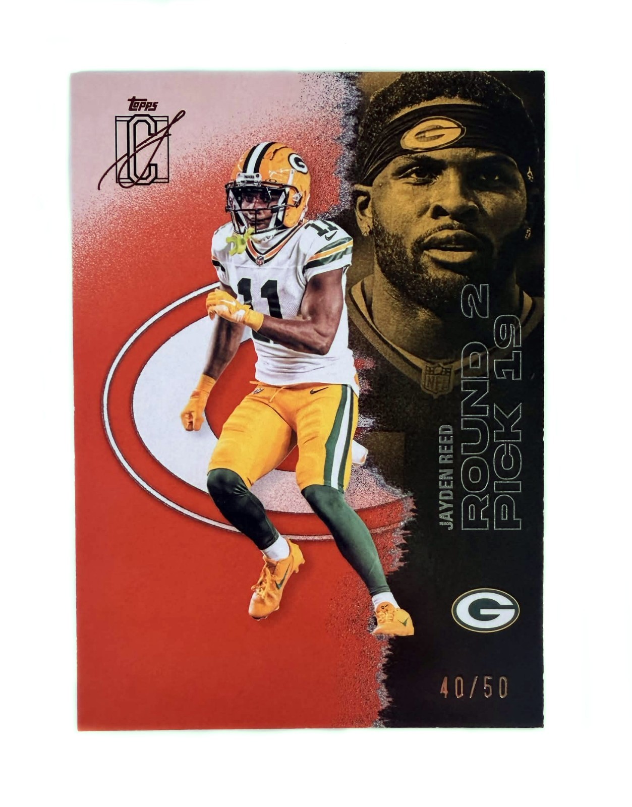 Topps 2025 Signature Class Football Jayden Reed Packers #75 40/50