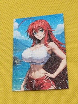 Rias Gremony Goddess Anime custom Waifu Girl ACG Holo Card