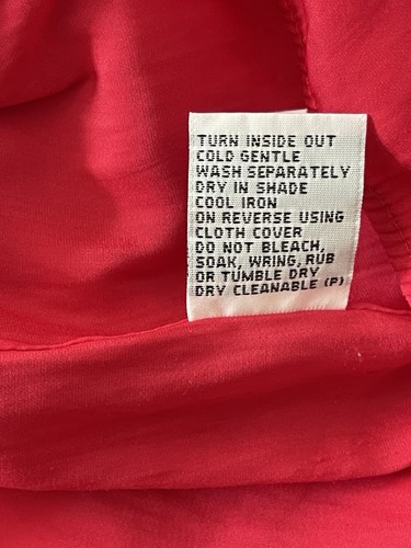 Mela Purdie Size 12 Womens Top Sleeveless Red Technical Polyester - Picture 8 of 10
