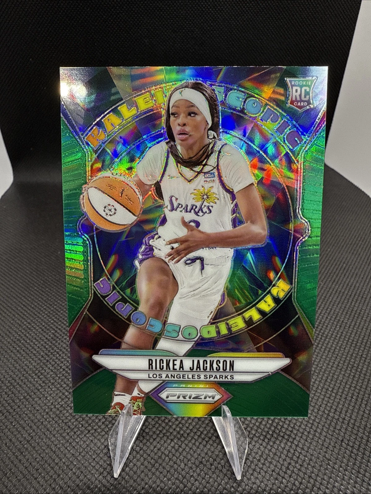 2024 Panini Prizm WNBA -Kaleidoscopic Rickea Jackson #12 Green Prizm (RC) Sparks
