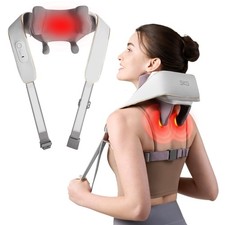 SKG Neck Massager with Heat for Pain Relief, Deep Tissue 6D Kneading, Cordles...
