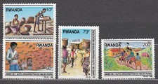 Ruanda - Briefmarken Yvert 1285/8 ** MNH