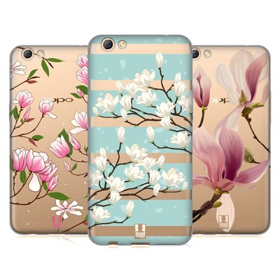 HEAD CASE DESIGNS MAGNOLIA BLOSSOMS SOFT GEL CASE FOR OPPO PHONES