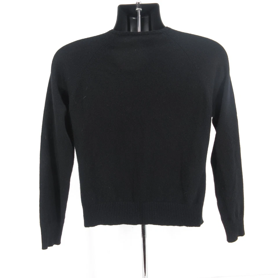 Cárdigan suéter Valerie Stevens Separates negro 100 % cachemir acogedor pequeño grande Foto 2 de 4