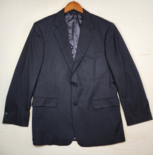 Brooks Brothers Blazer Mens 42R Navy Blue Stretch 346 Wool Blend