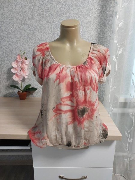 Women Shirt Coral Viscose 38 / M / 46