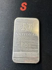 Vintage 1 Troy Oz .999 Fine Silver Bar National Refiners Ounce Rare (C)
