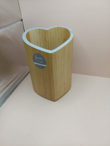 Mrs Hinch Bamboo Utensil Holder Pot 18cm High. - Picture 7 of 8