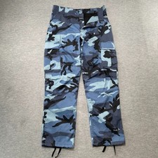 Rothco BDU Cargo Pants Mens Medium Regular Blue Camo Military Tactical-32 USA