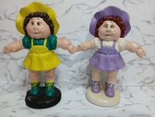 Cabbage Patch Doll Lot Of 2--9" Vtg