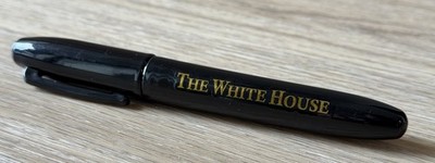 Rare 100% Authentic White House Sharpie Marker w/ President Trump Gold Signature
