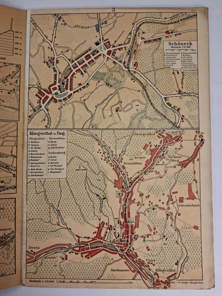 Atlas: Heimat-Atlas des oberen Vogtlandes, Paul Pohle, A. Knell, Plauen - Imagen 2 de 3