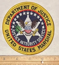 US Department of Justice United States Marshall patch
