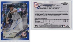 2021 Topps Chrome Sapphire Edition Rookie Auto Clarke Schmidt #RA-CS Auto RC