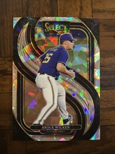 2025 Brock Wilken Panini Select CRACKED ICE Prizm No.162 premier level