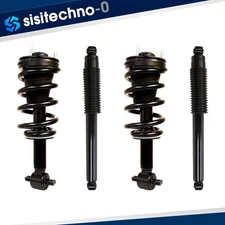 Strut Coil Spring Assembly Front Rear Monroe 4pcs For GMC Yukon Yukon XL 1500