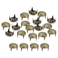 80Pcs Bronze 10mm Round Dome Rivets for DIY Leather Craft
