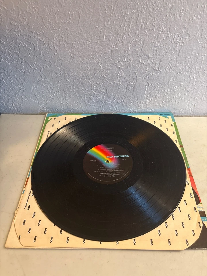 BOB WILLS THE LIVING LEGEND VINYL RECORD LP 1973 MCA RECORDS MCA-546 COUNTRY VG+ Foto 3 de 4