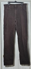 Vintage Levi's Relaxed Fit Jeans Size 38x36 Made In USA Burgundy Soft Brushed