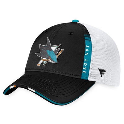 San Jose Sharks NHL Fanatics 2022 Draft Authentic Pro On Stage Trucker Cap