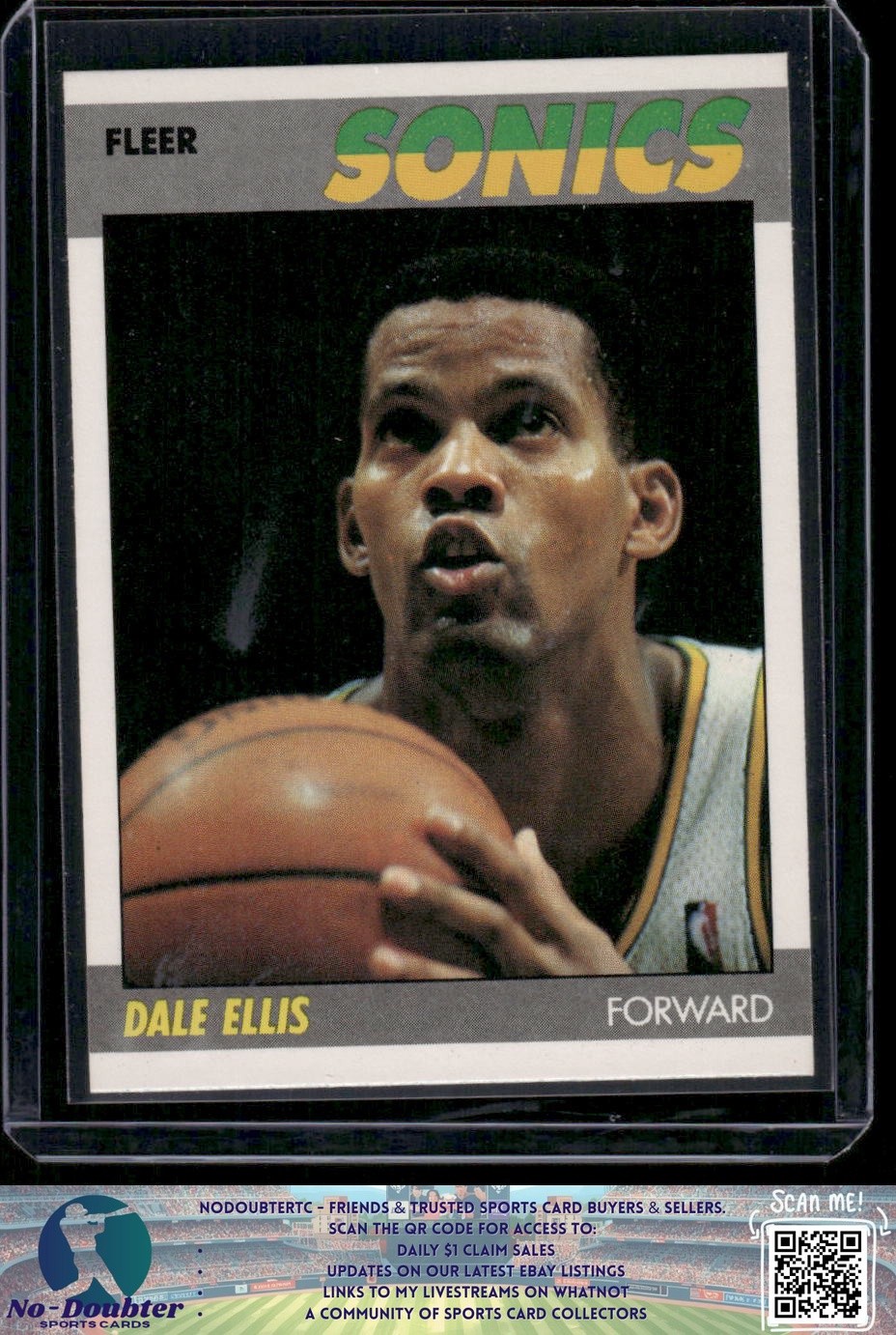 1987-88 Fleer #33 Dale Ellis RC Seattle SuperSonics PO.87