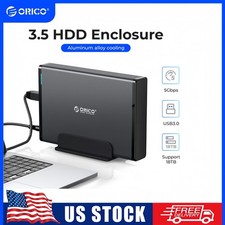 ORICO 3.5" SATA USB 3.0 Hard Drive Disk External Enclosure Aluminum Case SSD HDD