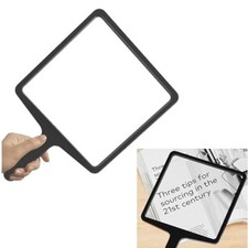 3X Large Full Page Handheld Fresnel Magnifying Glass for Reading Small Prints...