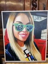 ALESSANDRO PATERNO' SELFIE IN MINI  olio SU TELA cm 50 X 60 ARCHIVIATO