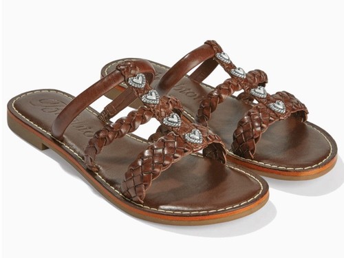 NEW BRIGHTON Legacy Flat Caramel Sandals- Women’s Size 8 M -NIB