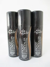 AGADIR Root Concealer MEDIUM BROWN Temporary Touch Up Spray 2 oz Lot of 3