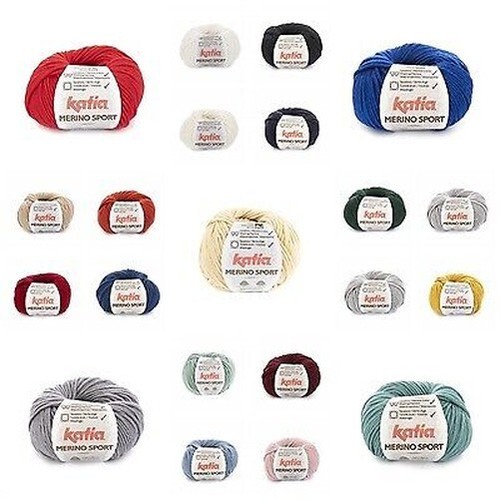 Laine Katia Mérinos Baby Superwash - 50g - Pour Tricot Et Crochet Bébé - 165m De Longueur - Espagne