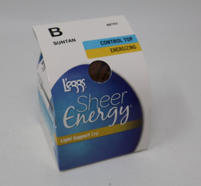 L'eggs Sheer Energy Light Support Leg Control Top Pantyhose Suntan