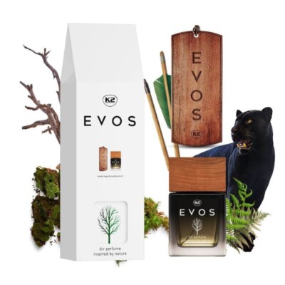 K2 EVOS HUNTER WOODEN ANHÄNGER + Autoparfüm FLAKON 50ml