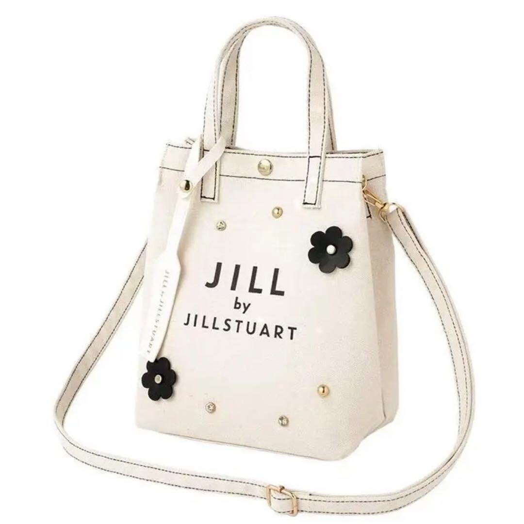Jill Stuart 2WAY Flower Shoulder Bag White W17.5 x H22 x D10 Jill Stuart 2WAY Flower Shoulder Bag White W17.5 x H22 x D10