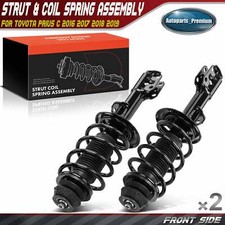 2pcs Front Complete Strut and Coil Spring Assembly for Toyota Prius C 2016-2019