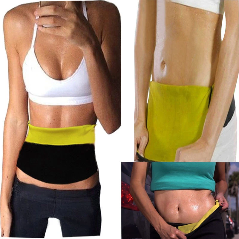 Mens Women Neoprene Slimming Belt Body Shaper Tummy Tuck Girdle Waist Cincher US - Image 3 of 4
