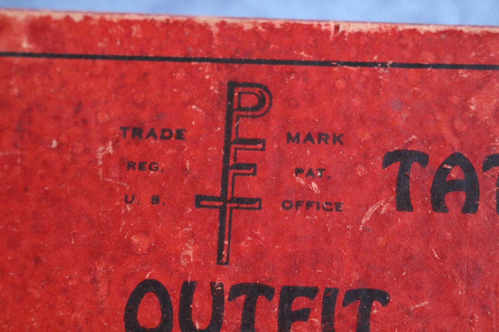 Livestock Pet Tattoo Set Directions on Box Lid Weston Mfg. Supply Co