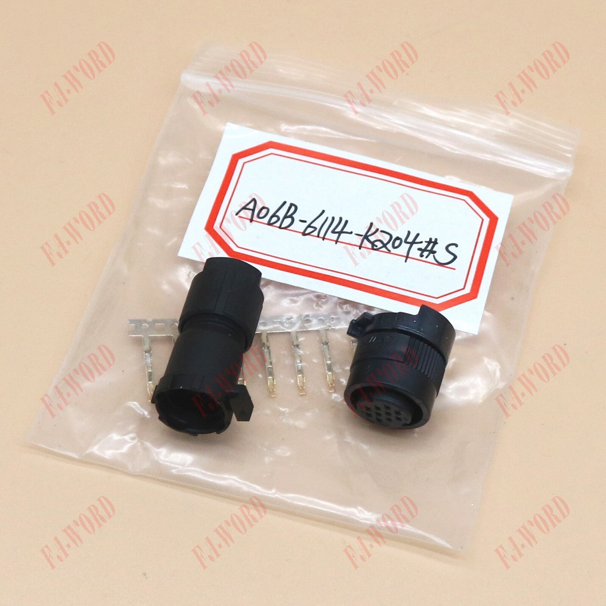 For FANUC A06B-6114-K204#S encoder wire connector JAE 10-pin plug