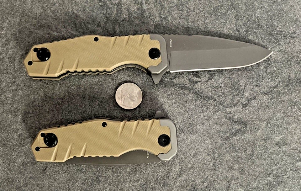 Cuchillo de Bolsillo Mossberg Apertura Asistida Forro Bloqueo Cuchillo 8-1/8" En General Nuevo de Lote Antiguo Foto 4 de 4