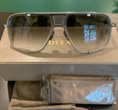 DITA MACH FIVE DRX-2087-G-PLD-Black. 64mm Titanium Navigator Sunglasses