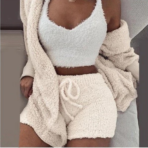 cálido nuevo conjunto de pijama de invierno para mujer regalo de Navidad - Bild 28 von 29