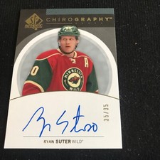 Upper Deck SP Authentic Ryan Suter Chirography Auto #35/35 Minnesota Wild